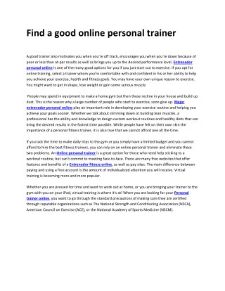 Entrena Con JAGM: Custom training online | Online coach