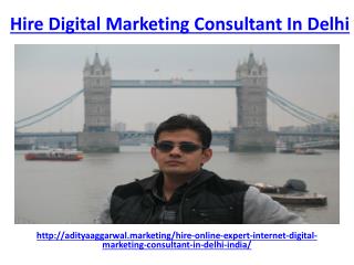 Hire the best digital marketing consultant in delhi