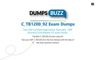 Get real C_TB1200_92 VCE Exam practice exam questions