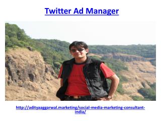 Who is twitter ad manager in india
