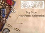 Boy Scout New Parent Orientation