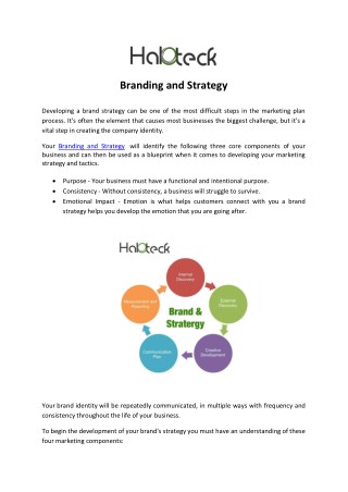 Branding and Strategy