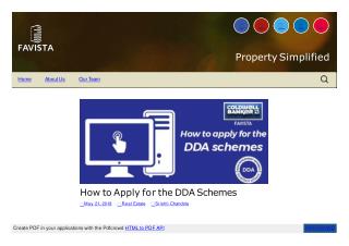 dda new housing scheme