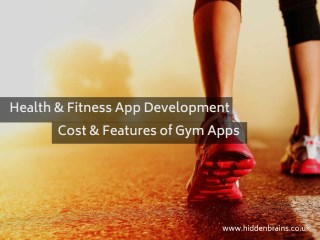 Health and Fitness App Development Services