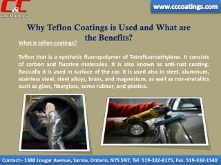 Why Teflon Coatings is Used and What are the Benefits