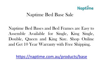 Naptime Bed Base Sale