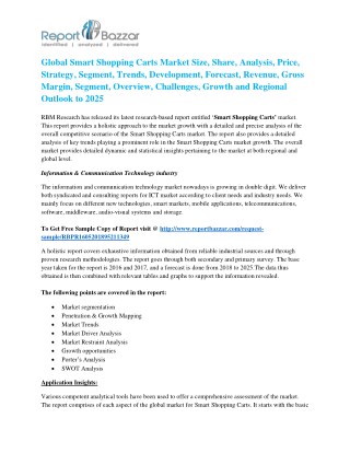 Smart Shopping Carts Market Research Report 2025 Popular Trends, Size, Shares, Analysis, Demand, Forecast and Opportuni