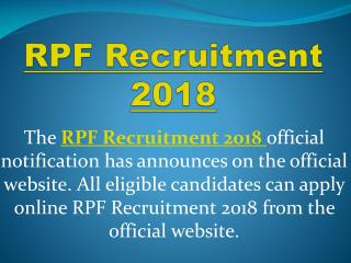 RPF Job 2018