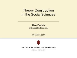 Theory Construction in the Social Sciences