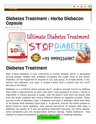 Diabetes Treatment