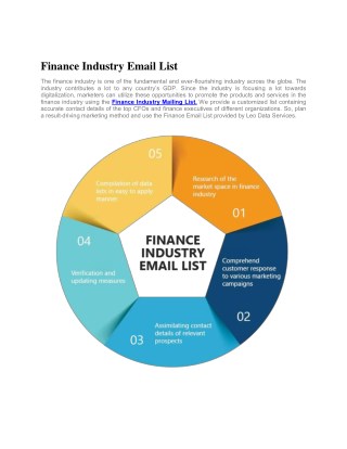 Finance Industry Email List | Finance Industry Mailing List