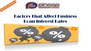 Factors That Affect Business Loan Interest Rates