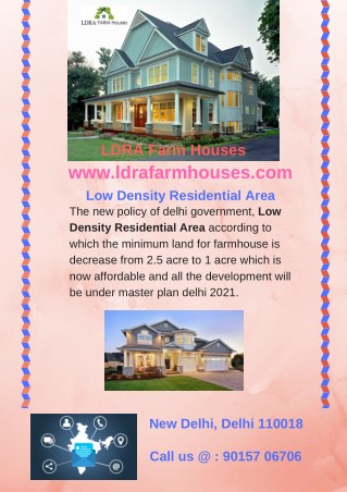 Buy Low Density Residential Area LDRA Farm Houses