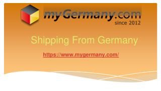 Shipping From Germany