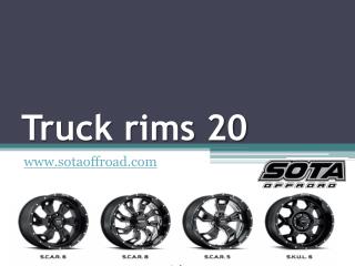 Truck rims 20 - www.sotaoffroad.com