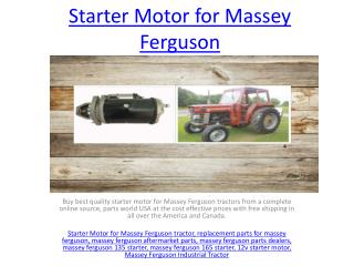 Buy Engine Parts for Massey Ferguson