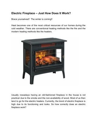 Electric Fireplace