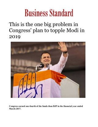 This is the one big problem in Congress' plan to topple Modi in 2019Â 