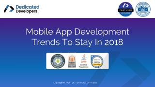 Trend that Define the Future of Mobile App Development- Dedicated Developers