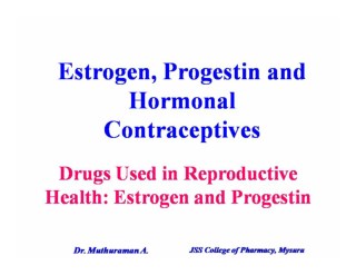 5.1.2 Estrogen and Progestins oral contraceptives