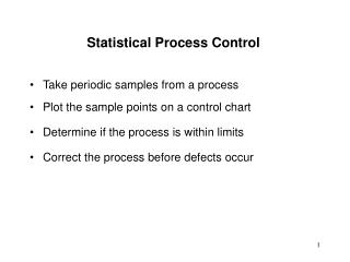 Statistical Process Control