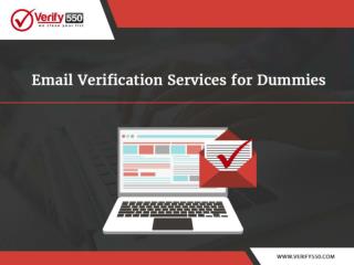 Email verification services for dummies
