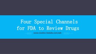 Four Special Channels for FDA to Review Drugs