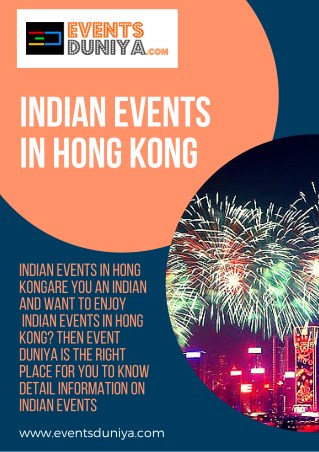 Indian events in hong kong