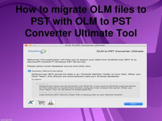 Mac OLM to PST Converter Software