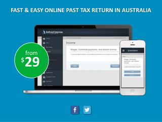 FAST & EASY ONLINE PAST TAX RETURN IN AUSTRALIA