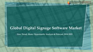 Global Digital Signage Software Market