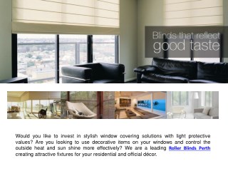 Roller Blinds Perth