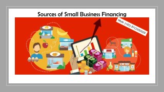 Sources of Small Business Financing