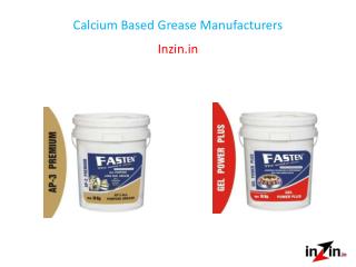 Calcium Based Grease Manufacturers