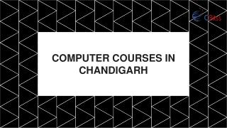 computer courses in chandigarh