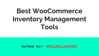 Best WooCommerce Inventory Management Tools