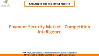 Payment Security Market â€“ Competition Intelligence