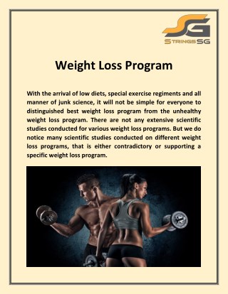 Best solution for Weight Loss Program - stringssg