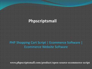 Ecommerce Software | Ecommerce Website Software