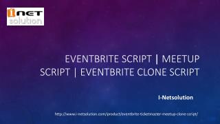 Meetup Script | Eventbrite Clone | Eventbrite Script