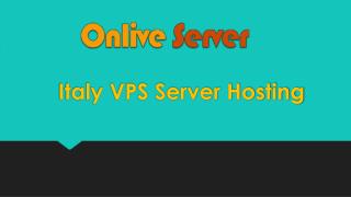 Italy VPS Server Hosting Plans