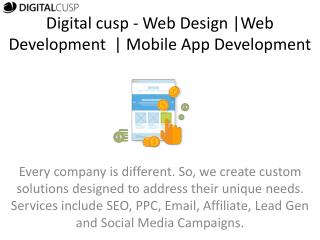 Digital CUSP | Web Design & Development Service at Knoxville Tennessee