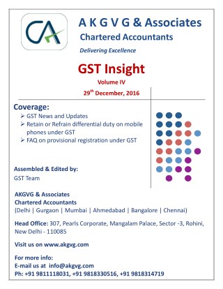 We Offer You GST Consultants in India