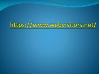 Webvisitors.net - Buy website traffic | Buy organic traffic | buy alexa traffic