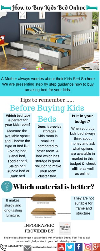What to remember before buying kids bed online.
