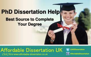 PhD Dissertation Help - Best Source to Complete Your Degree