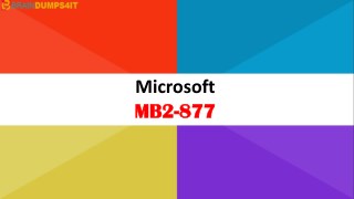 MB2-877 Dumps Questions