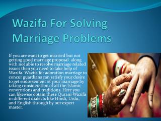 Wazifa For Solving Marriage Problems Soon in One Week in Urdu
