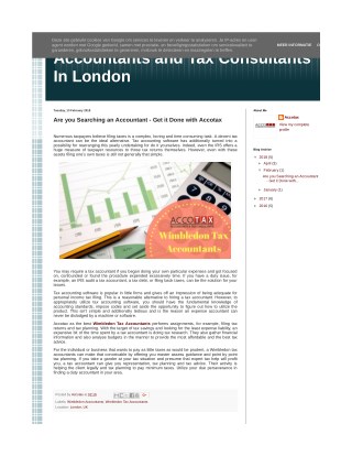 Are you Searching an Accountant in London