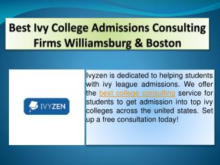College Consulting Firms Williamsburg